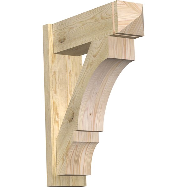 Ekena Millwork Balboa Arts & Crafts Rough Sawn Outlooker, Douglas Fir, 8"W x 26"D x 32"H OUT08X26X32BOA03RDF - main